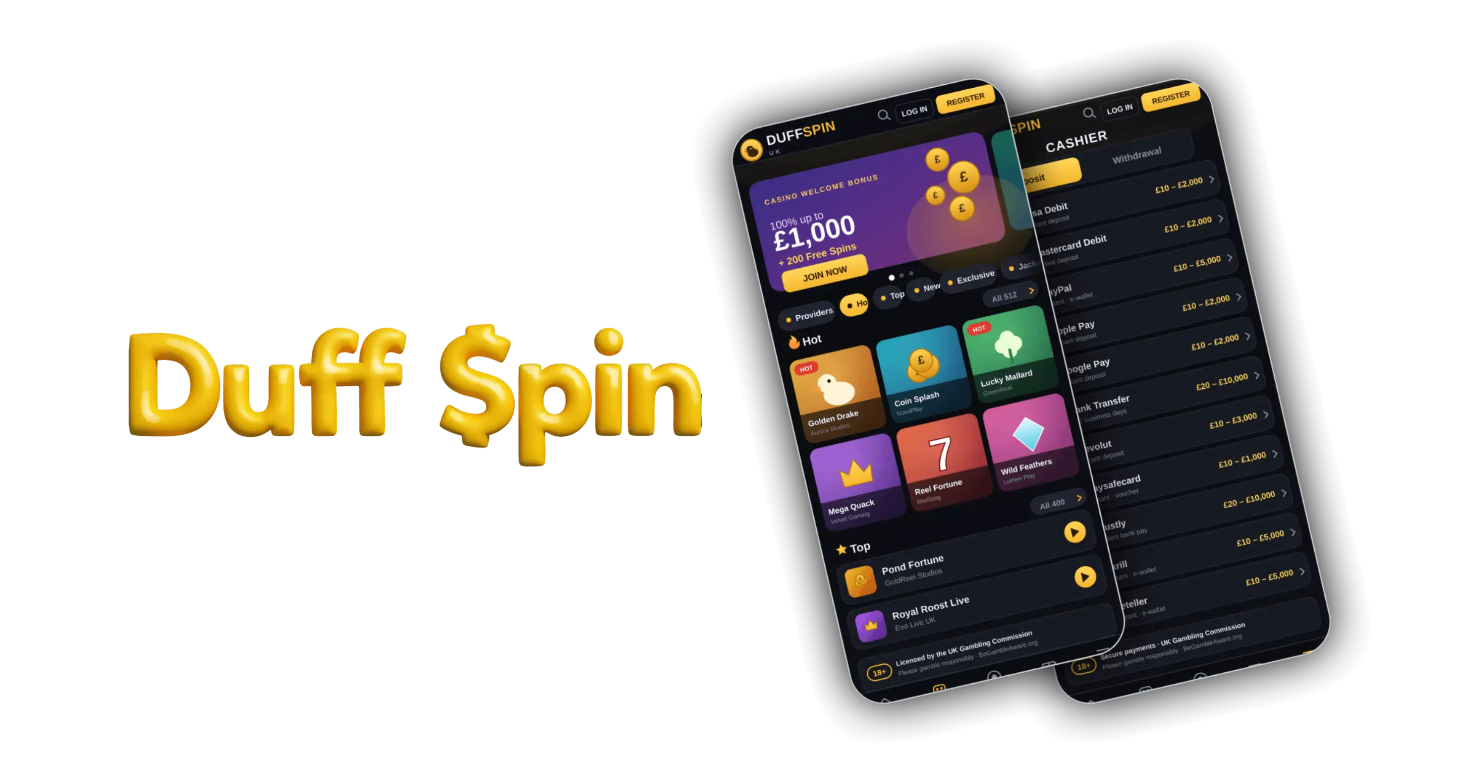 DuffSpin Casino App Screenshot